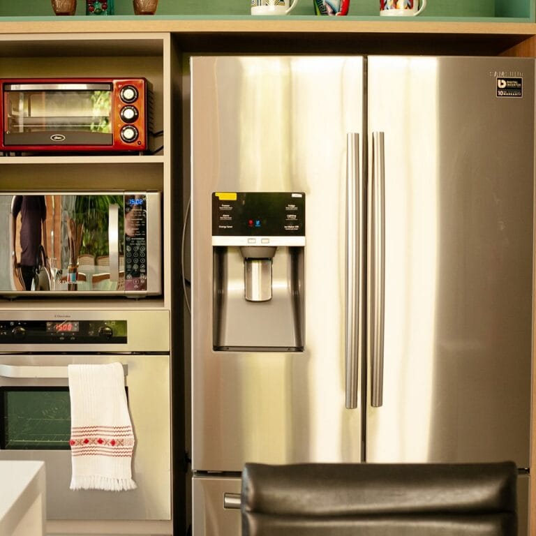 Clean and spotless fridge after professional appliances cleaning service.