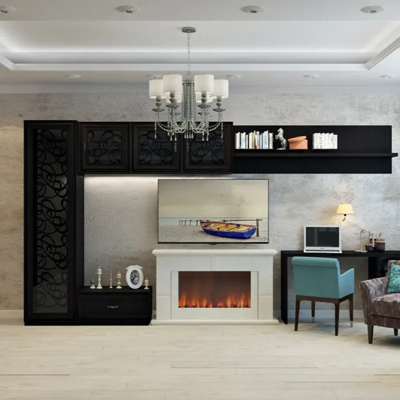 Living Room after a recurring house cleaning service with excellence maids