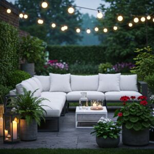 Clean and styled outdoor patio ready for summer