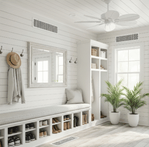 Clean allergy-safe entryway during back to school cleaning