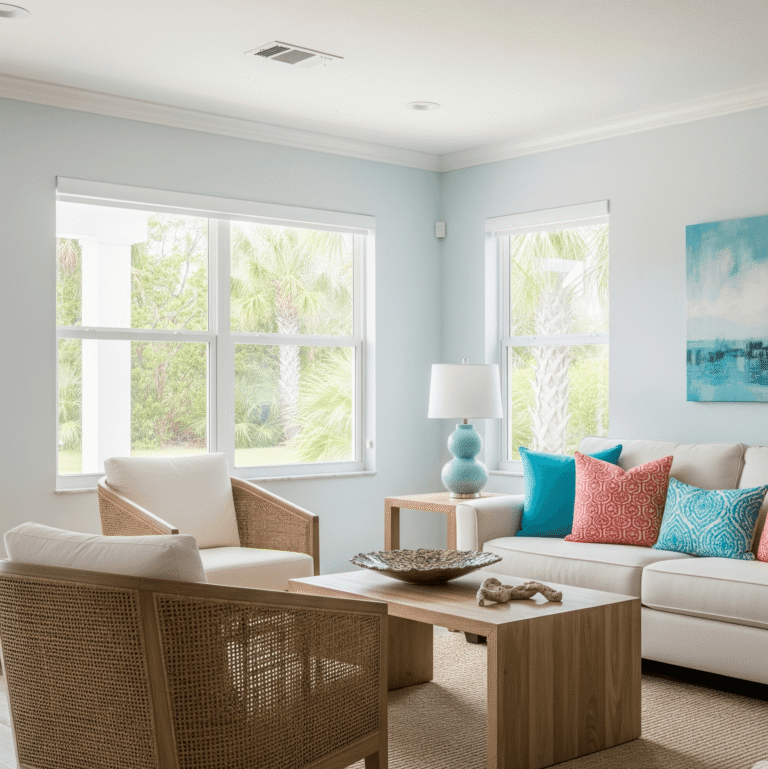 Summer cleaning with Excellence Maids for a fresh and cool living room
