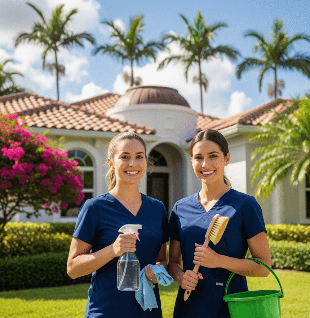 Excellence Maids recurring cleaning service team in Coral Springs