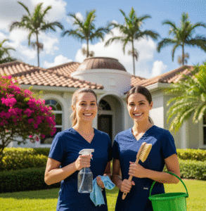 Excellence Maids recurring cleaning service team in Coral Springs