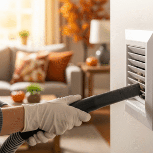 Fall cleaning air vents maintenance