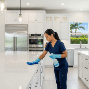 recurring cleaning service in Coral Springs kitchen