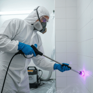 Expert mold removal in bathroom