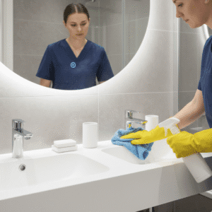 Professional deep cleaning bathroom service