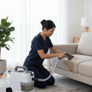 Professional upholstery care for furniture protection