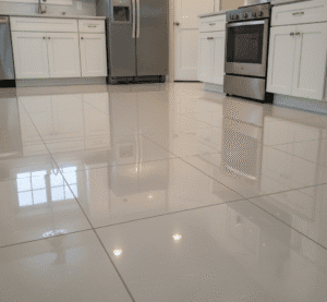 Thanksgiving cleaning kitchen floor