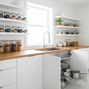 post-Christmas decluttering home organization kitchen