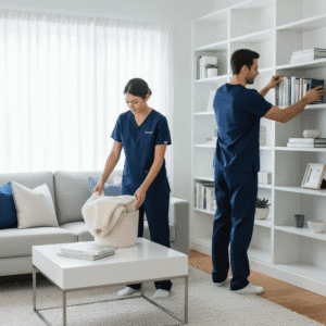 post-Christmas decluttering professional cleaning