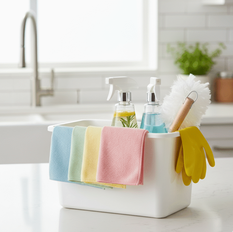 quick cleaning supplies ready
