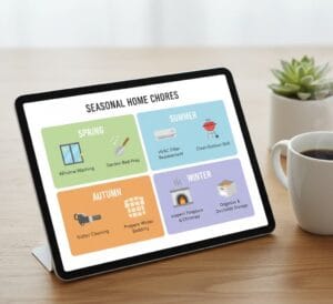 Seasonal home maintenance cleaning tasks
