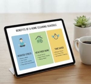 Stress-free home cleaning schedule benefits